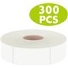 Hebayy 300 etichette vuote rimovibili per alimenti, resistente acqua/olio/strappi, con linea perforazione, congelatore, contenitori, barattoli, dispensa (ognuna 2,5 x 5,1 cm)