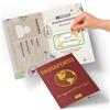 hOmty Passaporto Gratta e Vinci Personalizzato Vuoto | Annuncio Gravidanza ai Nonni, Vuoi Essere la mia Testimone, Vuoi Essere il mio Testimone | Gratta e Vinci Gravidanza, Gratta e Vinci Testimone di Nozze