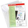 Alphaink Buste Trasparenti Anelli A4, 10 Pezzi, Extra Spesse 100 Micron, Finitura Lucida (Glossy), Multiperforate 11 Fori, PP, 23,5 x 30,5 cm