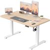 JUMMICO Scrivania Regolabile in Altezza con Caricatore USB, Scrivania Regolabile Elettrica 120 x 60 cm, Standing Desk