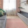 ECOMMERC3 Soft - Tappeto soggiorno a pelo medio rosa, 120 x 170 cm, con texture morbida e imbottita | Tappeto antiscivolo in poliestere e 3D backing | Tappeto lavabile in lavatrice