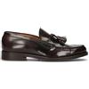 SAXONE Mocassino uomo marrone in pelle