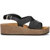 FRAU Sandalo donna blu in pelle