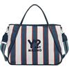 YNOT Borsa Mare Mistral MST002S6, Blu, 100% Nylon, 47x36x17 cm, Doppio Manico, Tracolla Amovibile