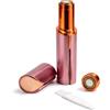 Generico Rasoio Elettrico Viso Donna Ricaricabile USB con Luce LED, Epilatore Viso di Precisione Indolore, Mini Rasoio Portatile per Peli di Viso, Labbro Superiore e Peluria, Design Compatto con Ricarica