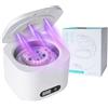 LURICO Pulitore Ultrasuoni, 49000Hz Ultrasonic Retainer Cleaner Dental Pod, 340ML Pulitore Gioielli Ultrasuoni con Lampada UV, Macchina per Pulizia per Denti protesi, sostenitori, spazzolini