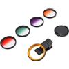 Generic Kit Filtro Obiettivo Fotocamera per Telefono CPL da 52 Mm HD Clip On per Fotografia di Paesaggi con Clip per Telefono, Presa Forte, Contrasto di Luce Bilanciato, Telaio in Lega di Alluminio