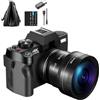 WAFOHSR Fotocamera Digitale Compatta Di Rete Wireless 4K Registratore Vlog Retrò Da 48 MP Schermo Ribaltabile 3 Pollici Messa A Fuoco Accurata
