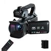 WAFOHSR 64MP 4K 60FPS Videocamera Live Stream Vlog WIFI Webcam 4 Pollici Ruota Touch Screen Registratore Fotocamera Digitale 18X Messa A Fuoco Accurata(With 16G SD Card,Only Camera)