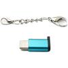 System-S Adattatore USB 3.1 tipo C maschio a 2.0 Micro B femmina catena blu