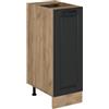 Vicco Armadio cucina dispensa alto R-Line, Antracite rustico, 30 cm senza piano di lavoro, per la libera combinazione all'interno di sistemi cucina modulari