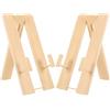 PRETYZOOM Ventaglio Elegante Pezzi in per e Ventagli Legno Beige 2 Supporto Giapponese Pieghevoli e Ventagli da Mano Design per Esposizione e Decorazione Domestica