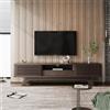 MSMOK Mobile TV con un cassetto e due ante, colore legno vintage, mobili TV, pannello TV, mobile TV, mobile TV, mobile TV, mobile per TV, design unico.