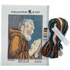 TOMASELLI MERCERIA Kit Quadretto Mezzo Punto Figura Sacra Aida + Matassine + Ago