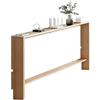 Zynivol Tavolo Consolle in Legno, Mobile Ingresso Moderno, Tavolo Stretto e Lungo, per corridoio e Entrata, soggiorno dietro il divano, Colore Legno Naturale-A, 100×15×69cm