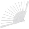 Lurrose Struttura Costole Resistenti in Plastico Bianco per Ventaglio Fai da Te Versatile per Decorazioni e Lavori di Cucito, per Eventi e Casa