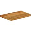 Keeushr Piano da tavolo in legno di mango massiccio con bordo naturale, 40 x 30 x 3,8 cm, piano di ricambio per tavolo, bordo rustico, versatile, facile da pulire