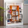 HOMIDEA VENUS Libreria - Scaffale per libri - Scaffale per ufficio/soggiorno dal design moderno (Bianco/Arrancio)