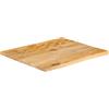 Keeushr Piano in legno di mango massiccio con bordo dell'albero, 40 x 40 x 2,5 cm, piano in legno massiccio per tavolo da pranzo, versatile piano di ricambio con venature naturali, facile da pulire