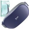 Slimpal Cuscino riscaldante portatile di grandi dimensioni, senza fili, con batteria ad alta capacità, 4 livelli di calore e timer di spegnimento automatico, cuscino riscaldante ricaricabile (blu navy
