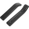 IMIKEYA Bracciolo per Carrozzina Nero in Plastica Resistente e Pratico, Copertura Protettiva per Sedia a Rotelle Distanza Fori 14cm, per Uso Domestico