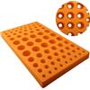 Hoppipola Custodia per pinza di serraggio CNC-ER, 60 slot, compatibile con pinze ER25 e ER32 per supporto in PP, arancione