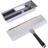 Eujgoov Set di Attrezzi per Cartongesso Utensili Manuali per Cartongesso Kit di Attrezzi per con Raschietto in Acciaio Inox Rullo per Cazzuola Asta Telescopica da 100 Cm per