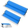 Behogan Cazzuola in acciaio inox, set di cazzuole in 2 pezzi, strumenti per muri, spatola di finitura per cartongesso, spatola per levigatura, lame flessibili per intonacare le pareti, 25-40 cm