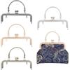PH PandaHall 4 colori borsa chiusura telaio con manico 15 cm metallo Kiss Lock chiusura borsa cornici quadrate borse cornici vintage portafogli per borse fai da te all'uncinetto sostituzioni hardware