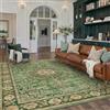 PureCozy Vintage Tappeto Salotto 200x300cm Camera da Letto Antiscivolo Lavabile Grande Tappeti Sala Soggiorno Cameretta Ufficio Carpet Morbido Pelo Corto Rug,Verde