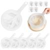 Yooyan Set di 6 colino fine in nylon ultra fine con manico, 80/100/120/200/300/400 mesh, setaccio fine per succo, latte, latte di soia, vino, caffè