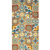Pierre Tappeti Tappeto EMOZIONI DERUTA moderno ceramica maioliche mutlicolore lavabile antiscivolo cm.58x240 passatoia multiuso bagno cucina ingresso