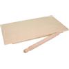 mille idee Spianatoia in Legno 50×30 cm con Mattarello - Set Professionale per Pasta, Pizza e Pane - Ideale per Impastare e Stendere l'Impasto