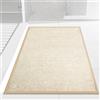 Cheerx Tappeto Bagno 40 x 60 cm, Tappetino in Microfibra, Tappeti in Gomma Antiscivolo Assorbente, Soffice Tappetini Doccia, Lavabile in Lavatrice, Adatto per Doccia, Bagno, Beige