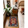 HAMID - Tappeti Kilim, tappeto Kilim di Herat, tappeto etnico, tappeto Kilim per soggiorno, tessuto a mano, 100% lana, Kilim per soggiorno, camera da letto, sala da pranzo, (83x57 cm)