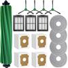 Fanxinzttc Kit Di 16 Accessori per Robot Aspirapolvere IRobot Roomba Plus 505/405 Combo, Parti Di Ricambio, 1 Spazzola Principale, 4 Spazzole Laterali, 3 Filtri, 4 Panni per Mop, 4 Sacchetti per La Polvere