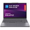 Lenovo IdeaPad Slim 3 Notebook 15.3'' IPS WUXGA (1920x1200) Intel Core i5-13420H, 16GB RAM DDR5, 512GB SSD, WiFi 6, Windows 11 Home, Laptop Sottile per Lavoro, Studio e Multitasking