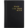 Tiuimk Album numismatico per collezione di monete con scomparti antichi, 120 scomparti, 3 x 3 cm, colore: nero