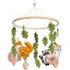 Sunshine smile Giostrina Neonato Legno Culla, Campanello Decorazione Cameretta, Giocattoli per Neonati, Campanella da Letto
