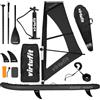VirtuFit Tavola da SUP VirtuFit Surfer 305 nera con set da windsurf incluso