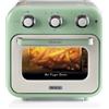 Ariete 4632 Friggitrice ad aria e forno Vintage, 1400W, 2in1, Capacità 16L, Accessori inclusi, Timer 60 minuti, Doppio vetro,