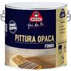 Boero Fai da Te, Pittura Opaca, Fondo per Legno ad Alta Copertura, Rapida Essiccazione, per Uso Interno, Formati da 0,5L
