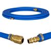 Lumonic 3m Tubo flessibile per aria compressa con raccordo a sgancio rapido I 6mm I pronto per l'uso I Flessibile, resistente all'abrasione e rinforzato in tessuto I PVC Estensione dell'aria compressa