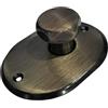 VRX MOSTRINA IN BRONZO 90X70 MM CON POMOLO FORO 9MM FORI VITI 4MMINTERASSE 69MM