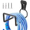 WIYETY Supporto per Tubo Montaggio Parete Supporto per Tubo da Giardino in Fatto di Ferro, Gancio per Tubo Flessibile Robusto, Resistente Supporto per Tubo Flessibile per Giardino, Garage e Officina