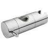 RANRAO Supporto per doccia 19-25 mm - Supporto per soffione doccia regolabile di ricambio, cromato per soffione doccia con manopola laterale