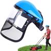 Generico Maschera Per Tagliare Erbas, Visiera Protettiva Da Lavoro Trasparente, Protezione Facciale Per Decespugliatore, Visiera A Rete Regolabile Maschera Protettiva Per Giardinaggio, Falegnameria