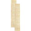 DecoMeister Porte a Lamelle Chiuse in Legno 394x1995 mm Confezione da 2 - Porta Pino Massiccio - Anta per Armadio a Persiana Cieca - Frontali Mobili e Antine per Guardaroba - Legno Naturale Grezzo
