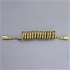TYMYW Tubo Flessibile per Doccino Bidet Flessibile Doccia Retrattile Flessibile A Spirale con Connettore in Ottone Flessibile Doccia A Molla,Oro,1,5 M