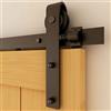 CCJH 224 cm (7,5 FT) Set di Guide Per Porta Scorrevoli Per Porta Scorrevole, Guida Per Porta Singola in Legno